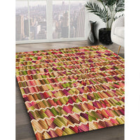 Patterned Orange Rug, pat951org