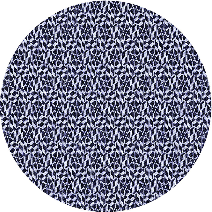Square Patterned Night Blue Rug, pat952blu