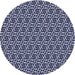 Square Patterned Night Blue Rug, pat952blu