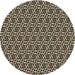 Square Patterned Midnight Gray Rug, pat952brn