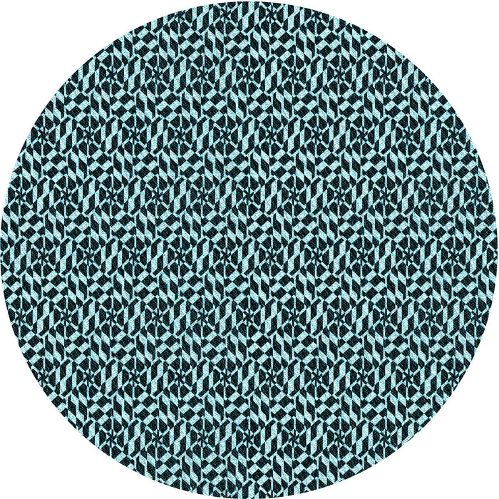 Square Machine Washable Transitional Deep Teal Green Rug in a Living Room, wshpat952lblu
