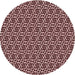 Square Patterned Dark Scarlet Red Rug, pat952rd