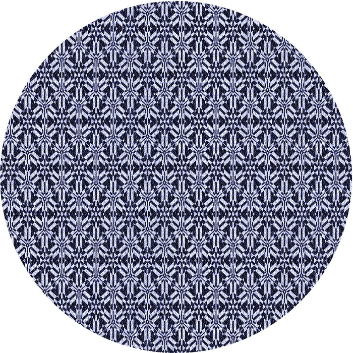 Square Machine Washable Transitional Night Blue Rug in a Living Room, wshpat953blu