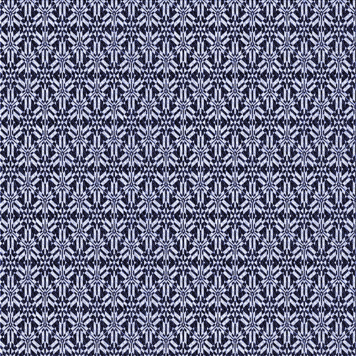 Round Patterned Night Blue Rug, pat953blu