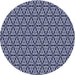 Square Patterned Night Blue Rug, pat953blu