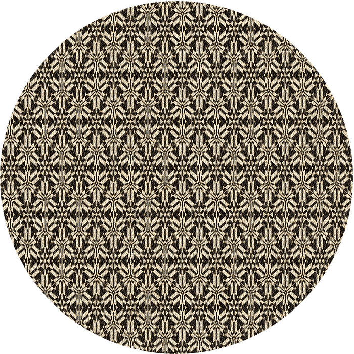 Square Patterned Midnight Gray Rug, pat953brn