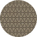 Square Patterned Midnight Gray Rug, pat953brn