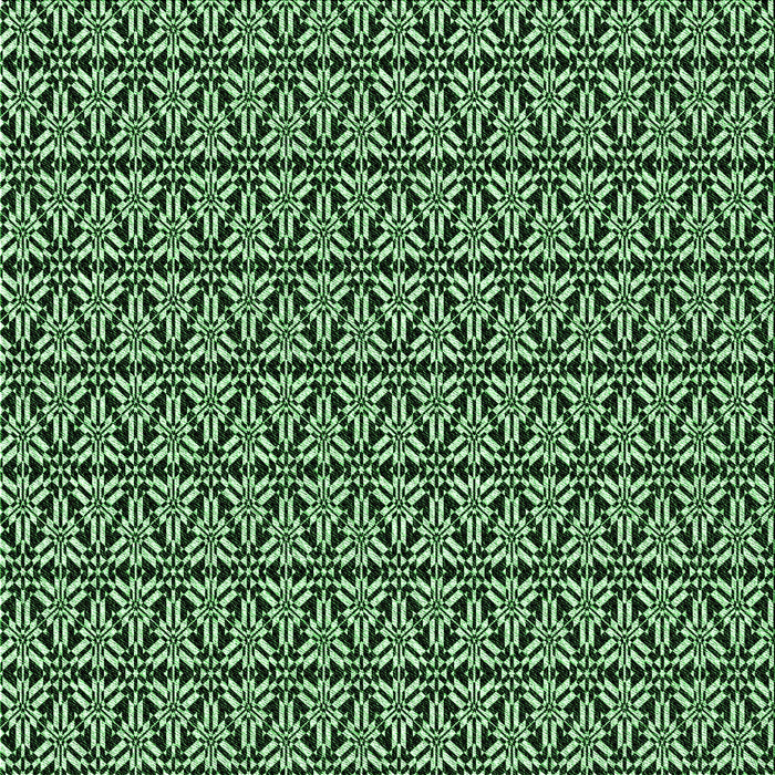 Round Patterned Pastel Green Rug, pat953grn