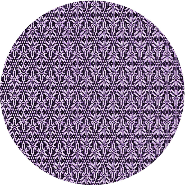 Square Patterned Dark Purple Rug, pat953pur