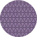 Square Patterned Dark Purple Rug, pat953pur