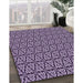 Machine Washable Transitional Dark Purple Rug in a Family Room, wshpat953pur
