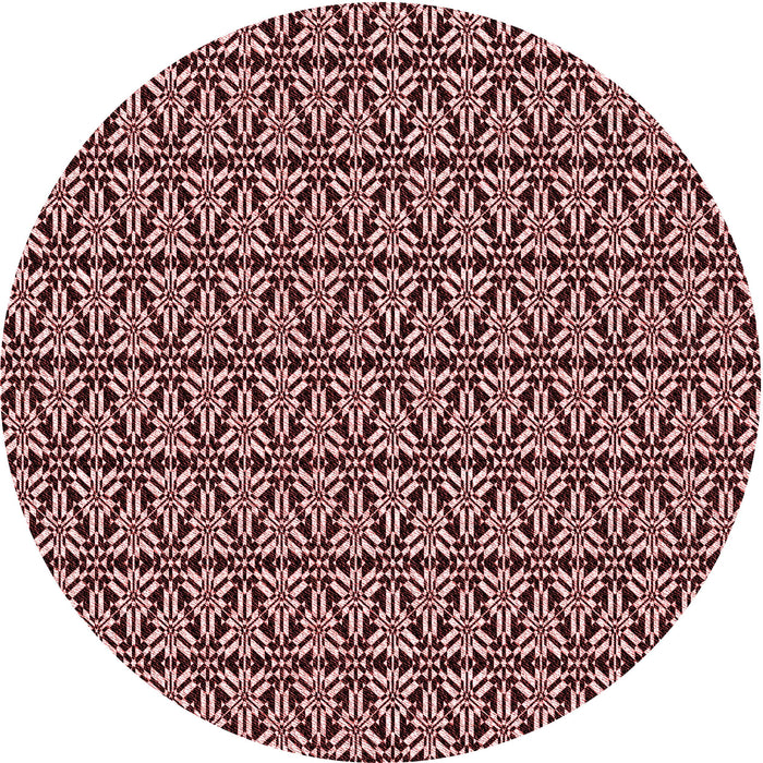 Square Patterned Pastel Pink Rug, pat953rd