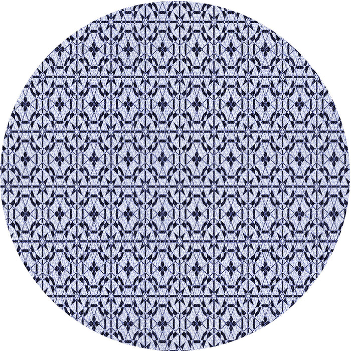 Square Patterned Blue Rug, pat954blu
