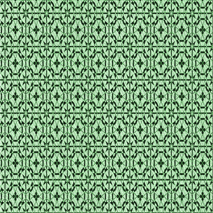 Round Machine Washable Transitional Pale Green Rug, wshpat954grn