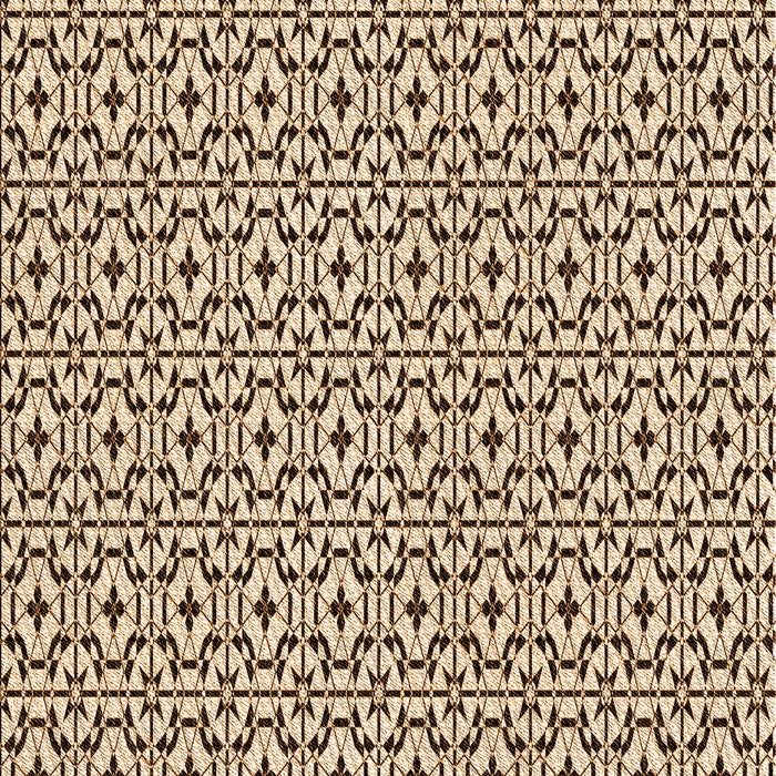 Patterned Deep Peach Orange Rug, pat954org