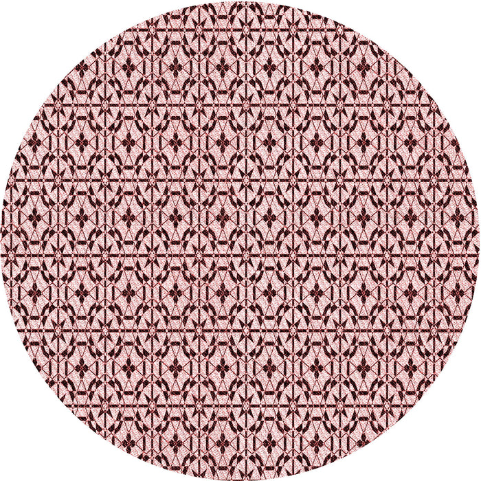Square Patterned Pink Rug, pat954rd