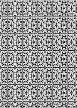 Patterned Light Black Novelty Rug, pat954
