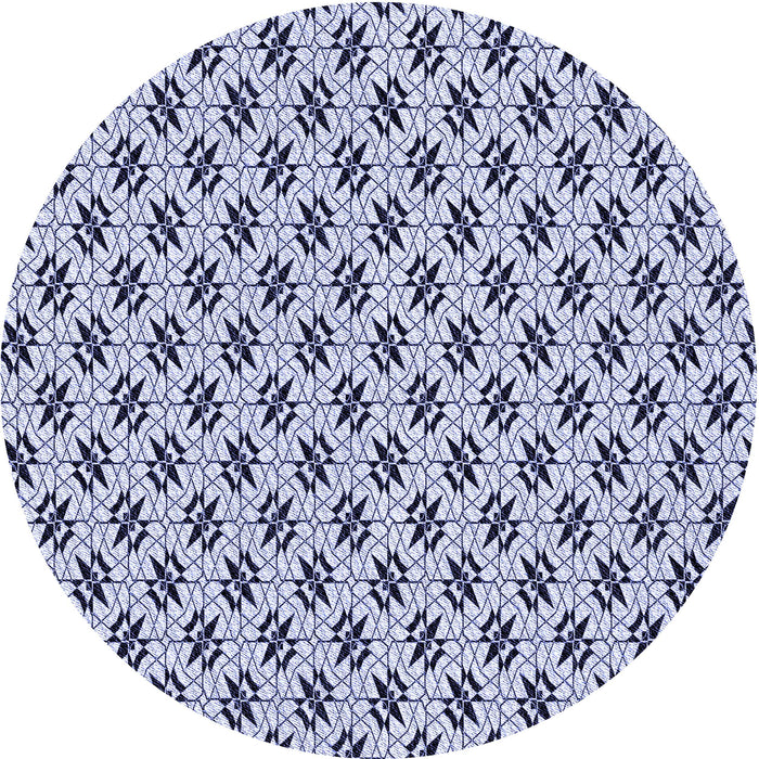 Square Patterned Blue Rug, pat955blu