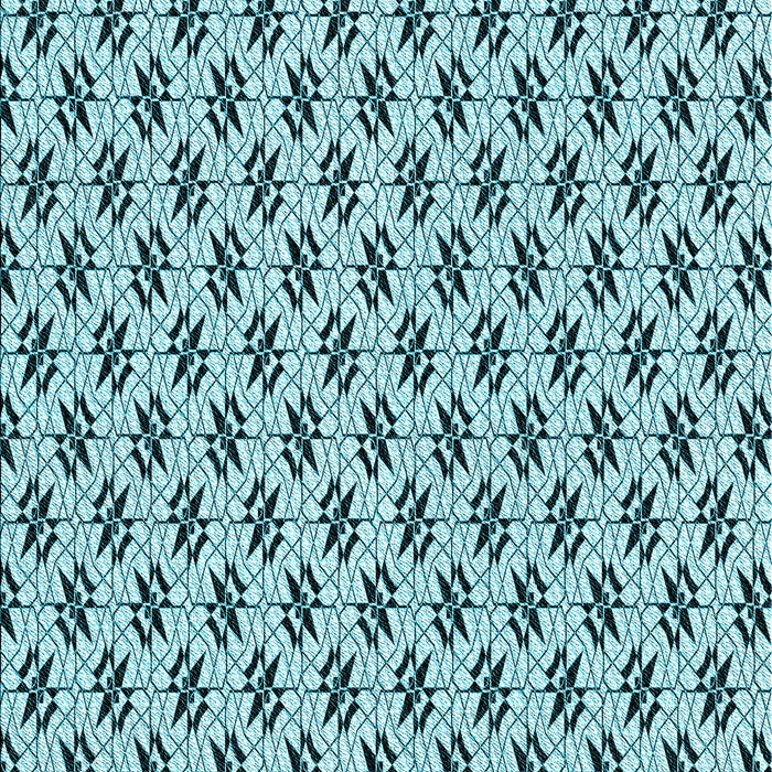 Patterned Electric Blue Rug, pat955lblu