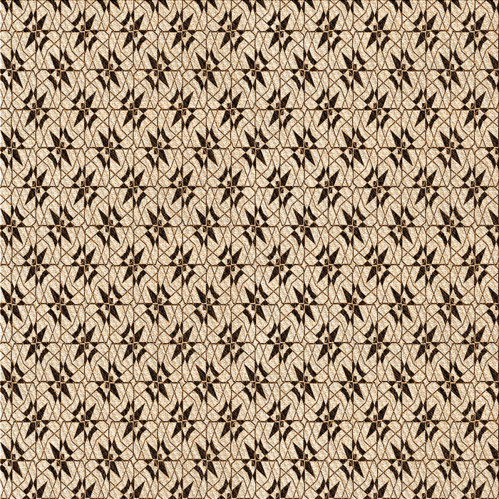 Round Patterned Golden Blonde Gold Rug, pat955org