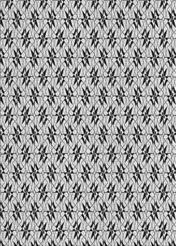 Patterned Platinum Gray Novelty Rug, pat955