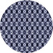 Square Patterned Night Blue Rug, pat956blu