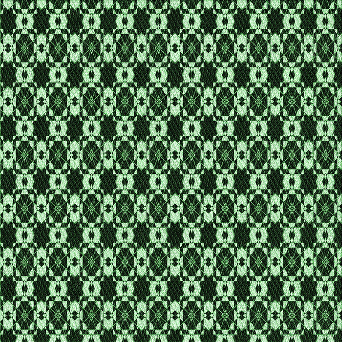 Round Machine Washable Transitional Pastel Green Rug, wshpat956grn