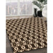 Machine Washable Transitional Black Brown Rug in a Family Room, wshpat956org