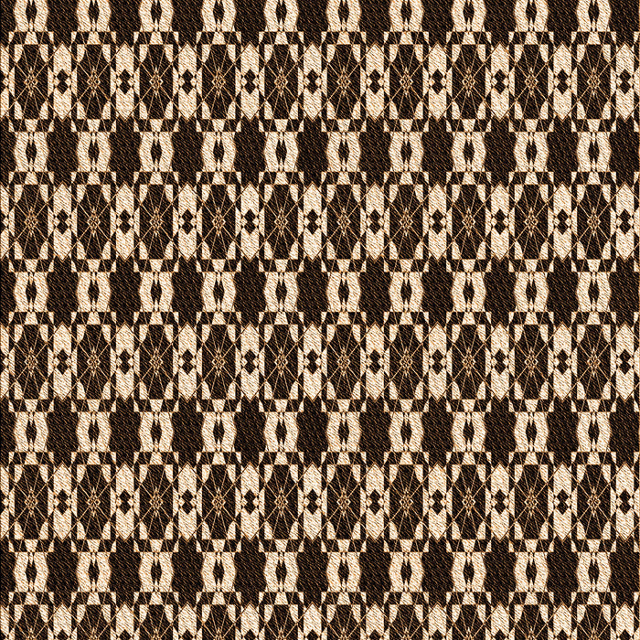 Patterned Black Brown Rug, pat956org