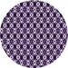 Square Patterned Bright Lilac Purple Rug, pat956pur