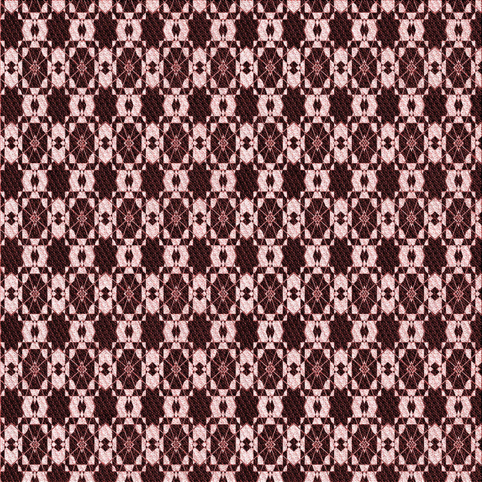 Round Machine Washable Transitional Pink Daisy Pink Rug, wshpat956rd