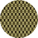 Square Patterned Metallic Gold Rug, pat956yw