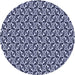 Square Patterned Blue Rug, pat957blu