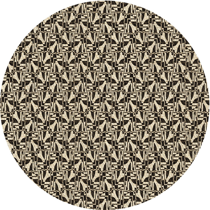 Square Patterned Midnight Gray Rug, pat957brn