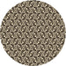 Square Patterned Midnight Gray Rug, pat957brn