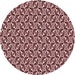 Square Patterned Pink Rug, pat957rd