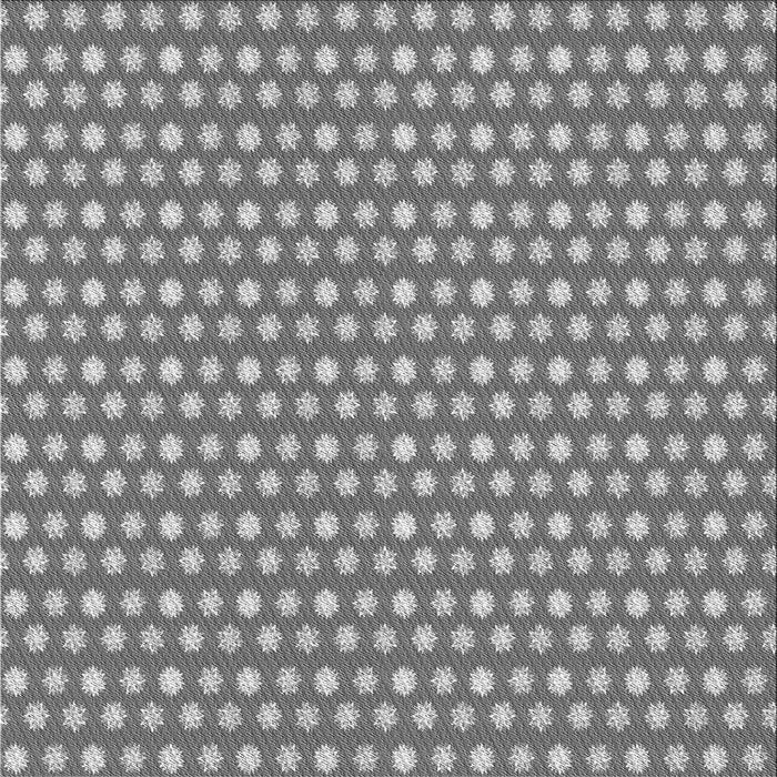 Round Patterned Ash Gray Rug, pat958gry