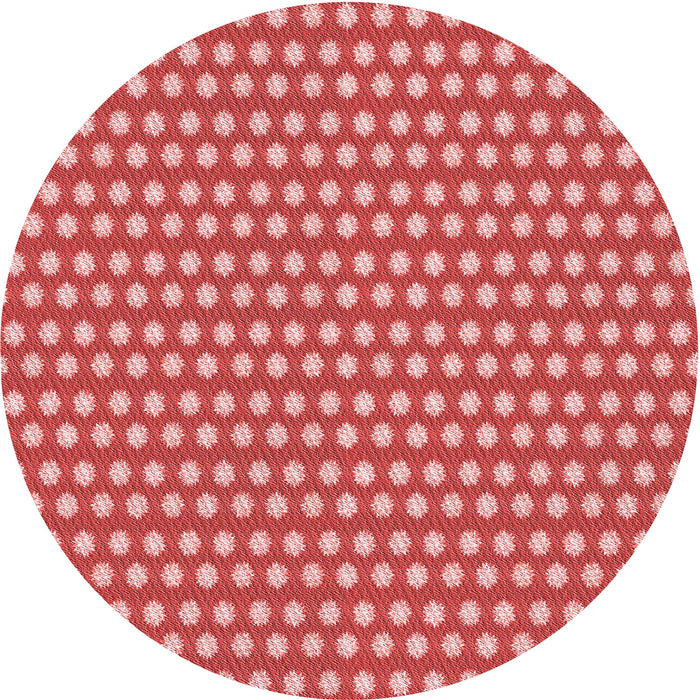 Square Patterned Red Rug, pat958rd