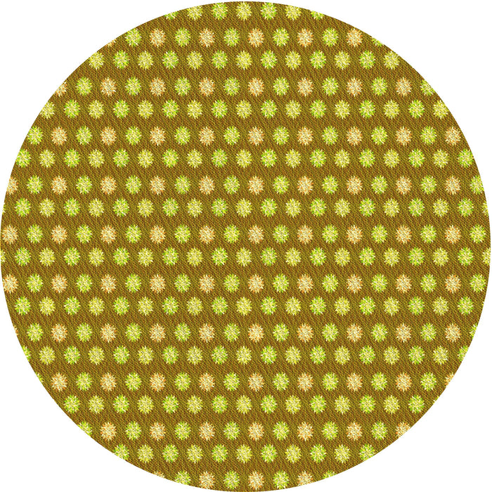 Square Machine Washable Transitional Golden Brown Yellow Rug in a Living Room, wshpat958yw