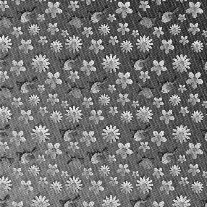 Round Machine Washable Transitional Black Rug, wshpat959gry