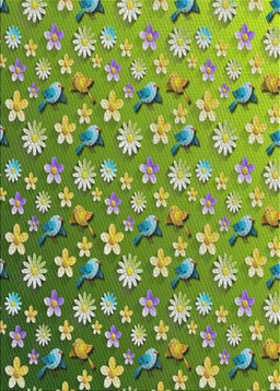 Patterned Yellow Green Novelty Rug, pat959