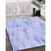 Machine Washable Transitional Sky Blue Rug in a Family Room, wshpat96blu