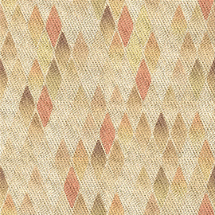 Round Patterned Brown Sand Brown Rug, pat96brn