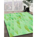 Machine Washable Transitional Green Rug in a Family Room, wshpat96grn