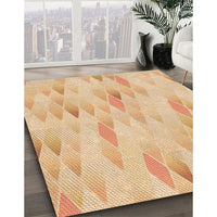 Patterned Orange Rug, pat96org