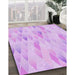 Machine Washable Transitional Purple Rug in a Family Room, wshpat96pur