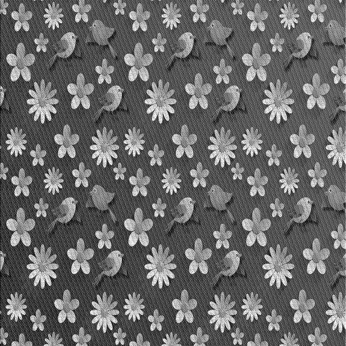 Patterned Dark Gray Black Rug, pat960gry