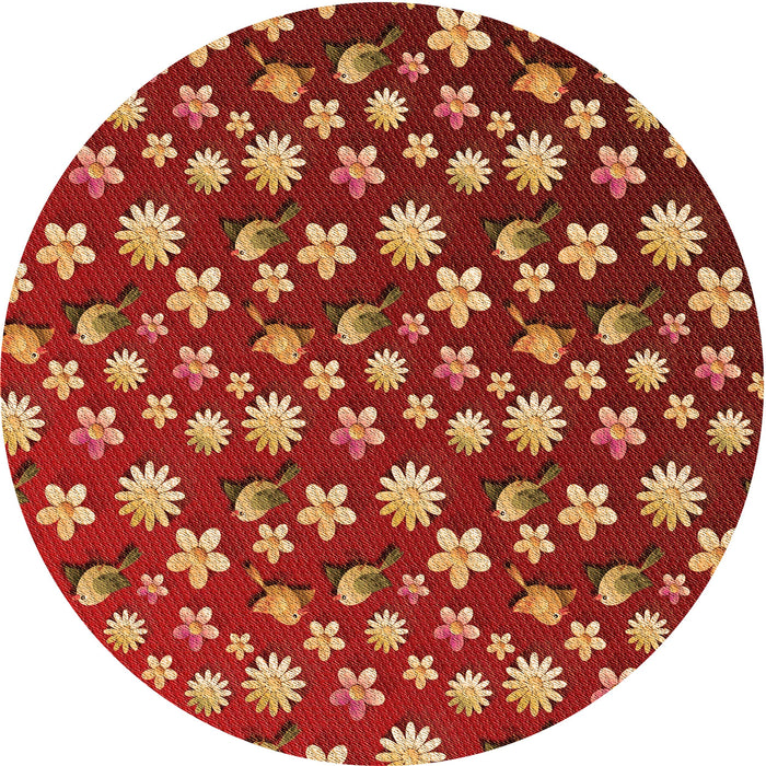 Square Patterned Red Rug, pat960org