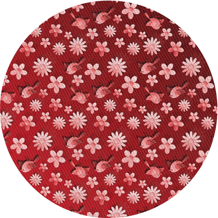 Square Patterned Red Rug, pat960rd