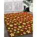 Machine Washable Transitional Orange Gold Rug in a Family Room, wshpat960yw